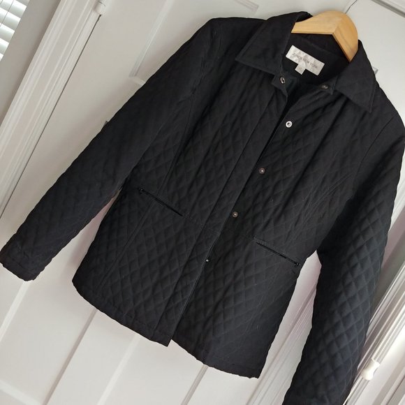 Jones New York Quilted Black Jacket Small - Picture 9 of 11